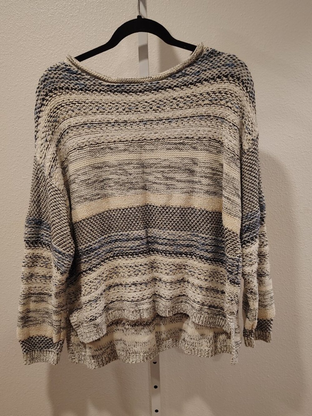 Chaps Women's Heavy Sweater Size XL Chunky Open Knit Bohemian Aesthetics